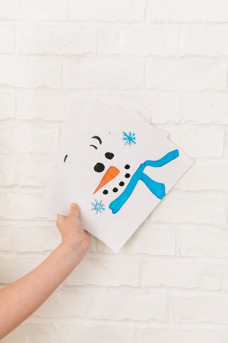Snowman Care Package Sticker Kit