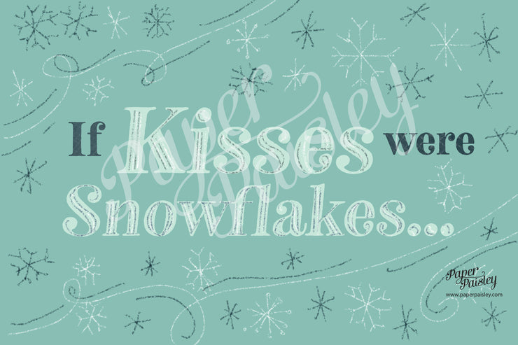 If Kisses Were Snowflakes I'd Send You a Blizzard Care Package Sticker Kit