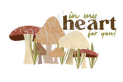I Have so Mushroom in my Heart for You Care Package Sticker Kit