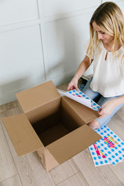 Happy 4th of July - Stars and Stripes Care Package Sticker Kit