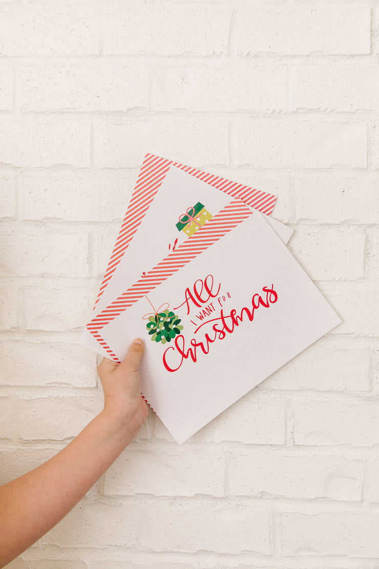 All I Want For Christmas is You Care Package Sticker Kit