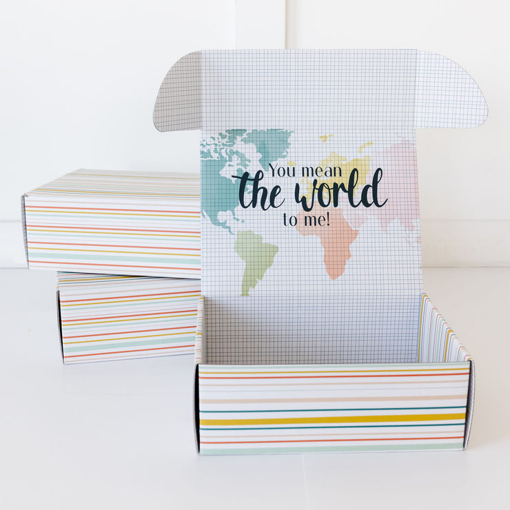 You Mean the World to Me Shipping Boxes - package of three