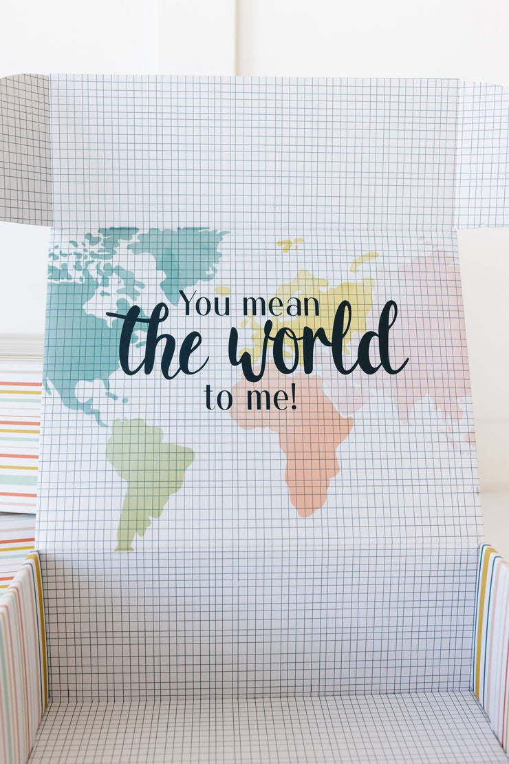 You Mean the World to Me Shipping Boxes - package of three
