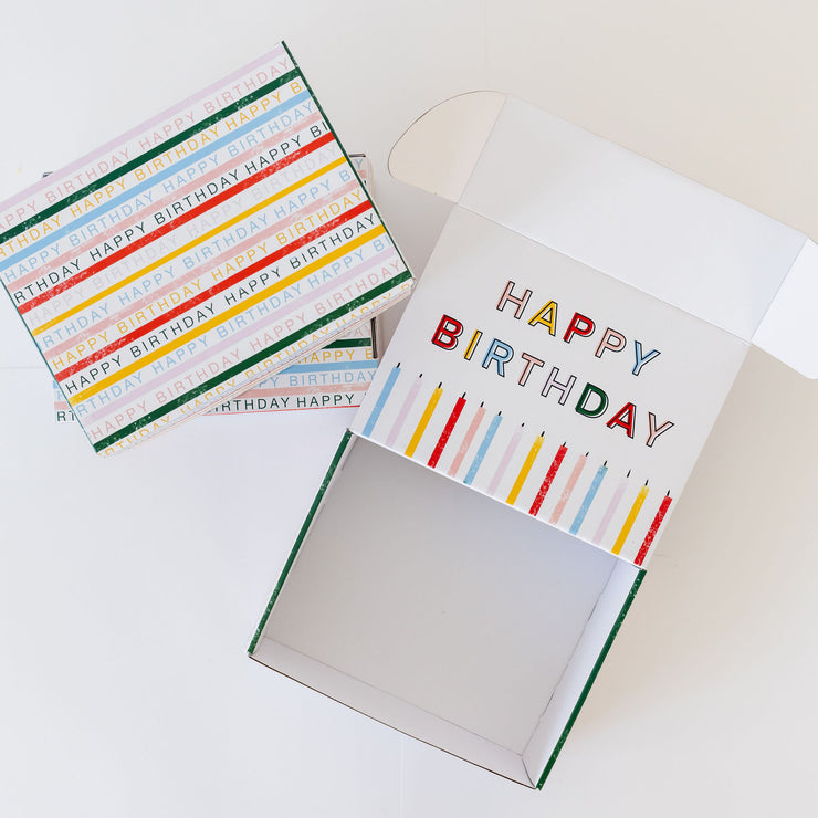 Happy Birthday Shipping Boxes - package of three