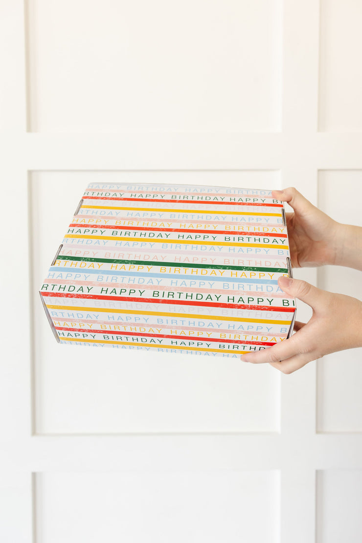 Happy Birthday Shipping Boxes - package of three