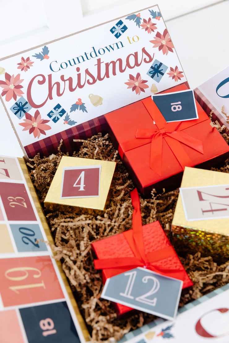 Christmas Countdown Care Package Sticker Kit