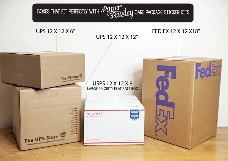 Perfect Pair Care Package Sticker Kit