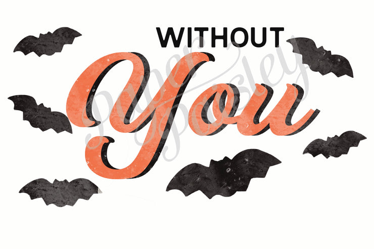 Batty Without You Care Package Sticker Kit