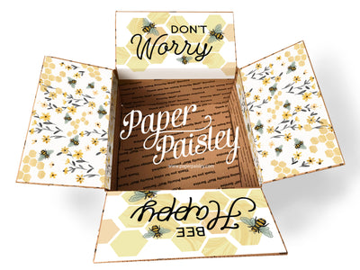 Bee Happy Care Package Sticker Kit