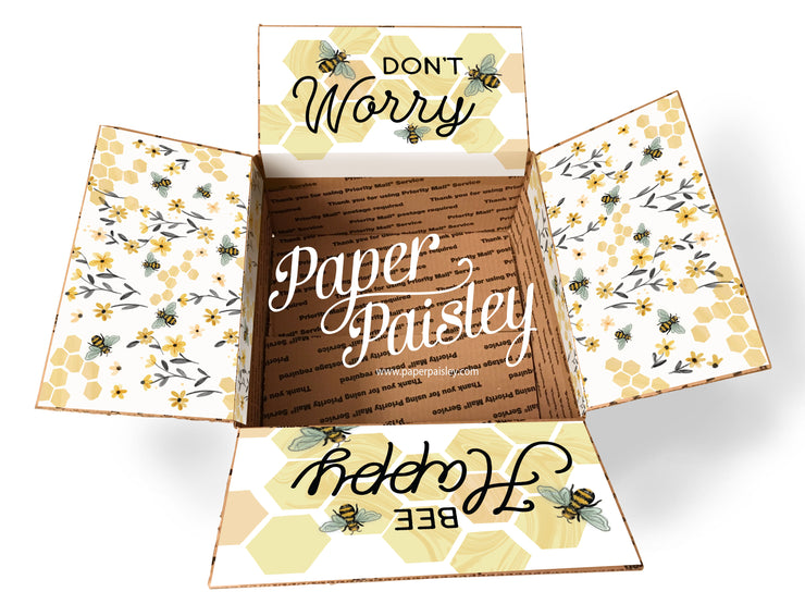 Bee Happy Care Package Sticker Kit