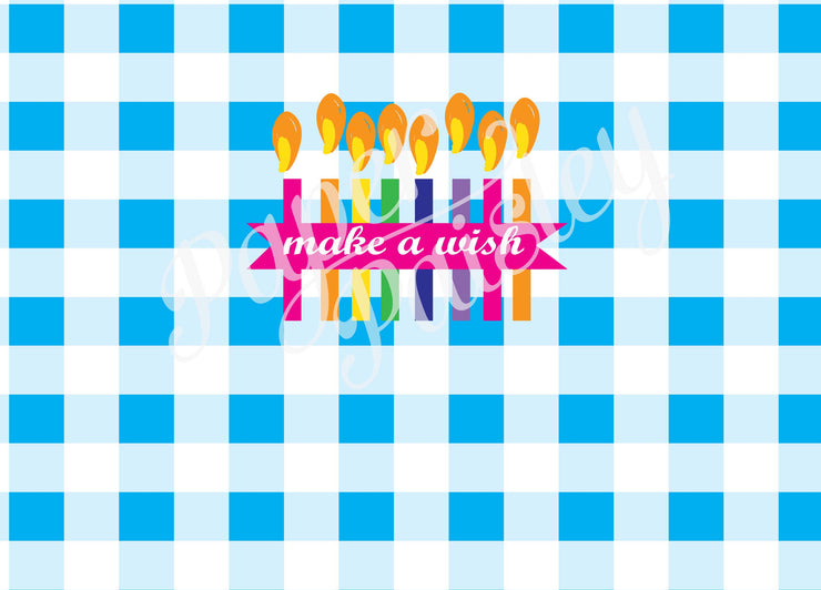 Buffalo Check Happy Birthday Care Package Sticker Kit