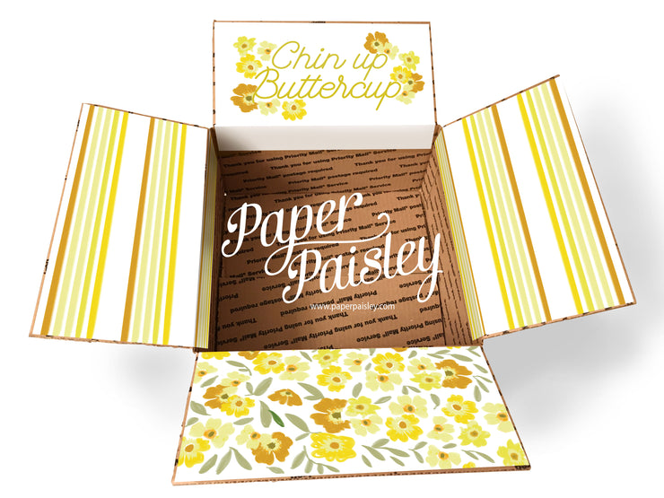 Chin Up Buttercup Care Package Sticker Kit