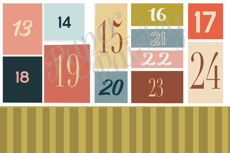 Christmas Countdown Care Package Sticker Kit