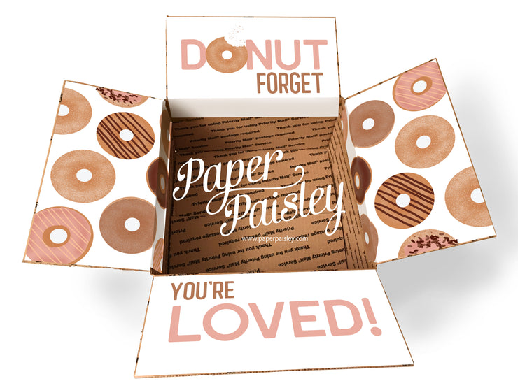 Donut Forget I Love You Care Package Sticker Kit