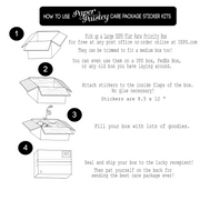 Merry Christmas Holly & Plaid Care Package Sticker Kit