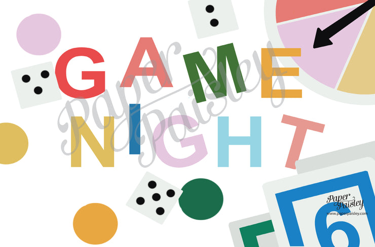 Game Night Care Package Sticker Kit