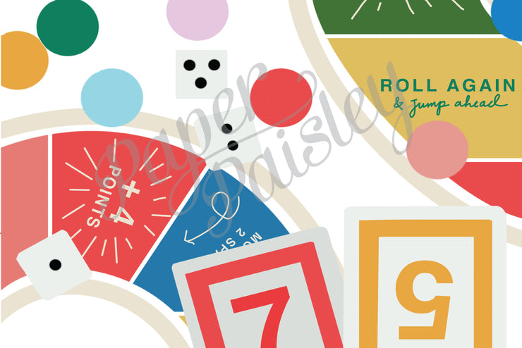 Game Night Care Package Sticker Kit