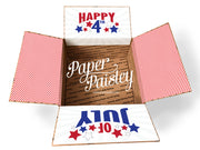 Happy 4th of July - Stars and Stripes Care Package Sticker Kit