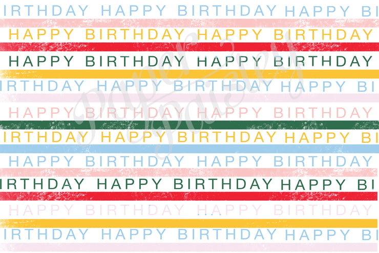 Happy Birthday Candles Care Package Sticker Kit