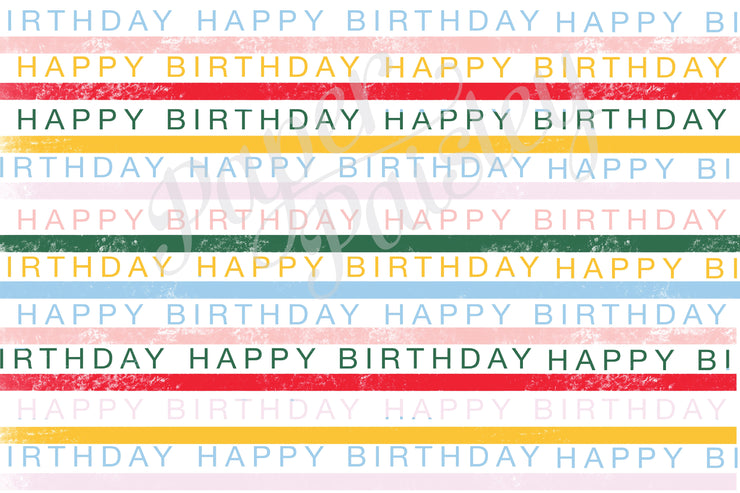 Happy Birthday Candles Care Package Sticker Kit