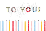 Happy Birthday Candles Care Package Sticker Kit