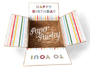 Happy Birthday Candles Care Package Sticker Kit