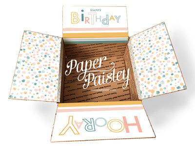 Happy Birthday Hooray Care Package Sticker Kit