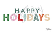 Happy Holidays Care Package Sticker Kit