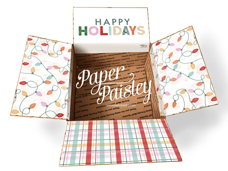 Happy Holidays Care Package Sticker Kit