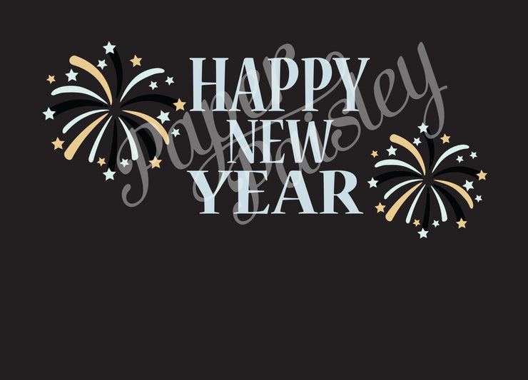 Happy New Year Care Package Sticker Kit