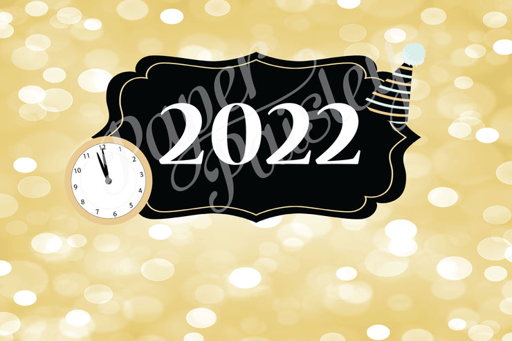 Happy New Year Care Package Sticker Kit