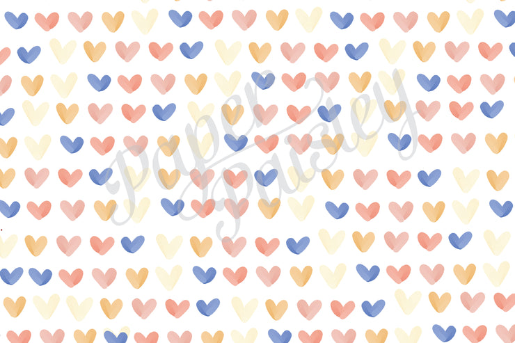 Happy Valentine's Day Pastel Hearts Care Package Sticker Kit