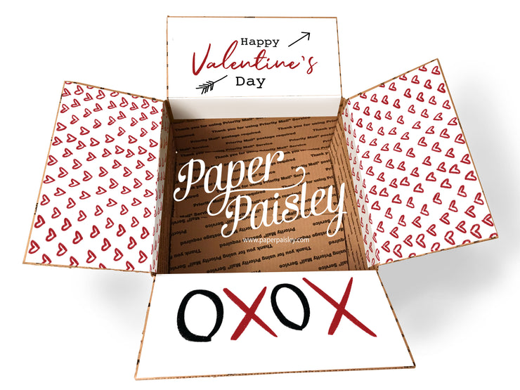 Happy Valentine's Day XOXOXO Care Package Sticker Kit