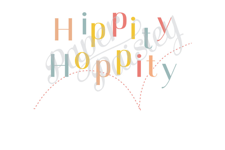 Hippity Hoppity Easter's On It's Way Care Package Sticker Kit