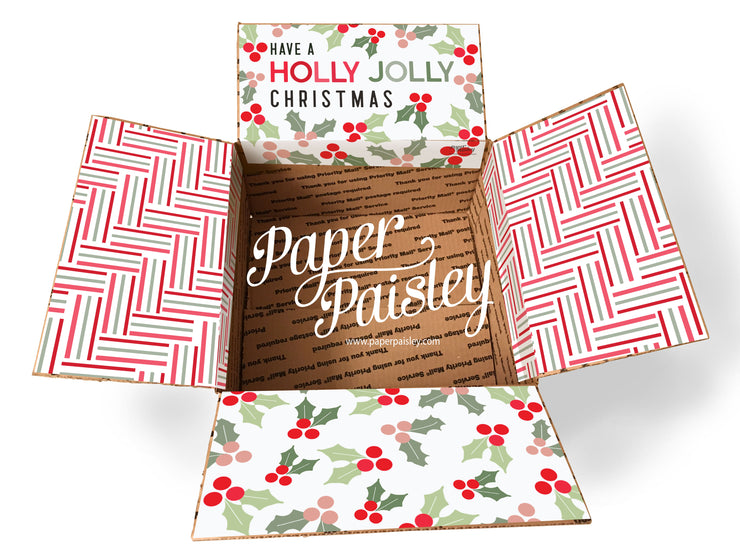 Holly Jolly Christmas Care Package Sticker Kit