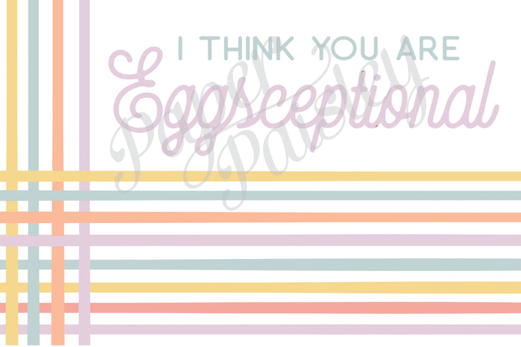 I Think You Are Eggsceptional Care Package Sticker Kit