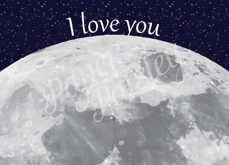 I Love You to the Moon Care Package Sticker Kit