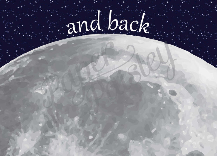 I Love You to the Moon Care Package Sticker Kit