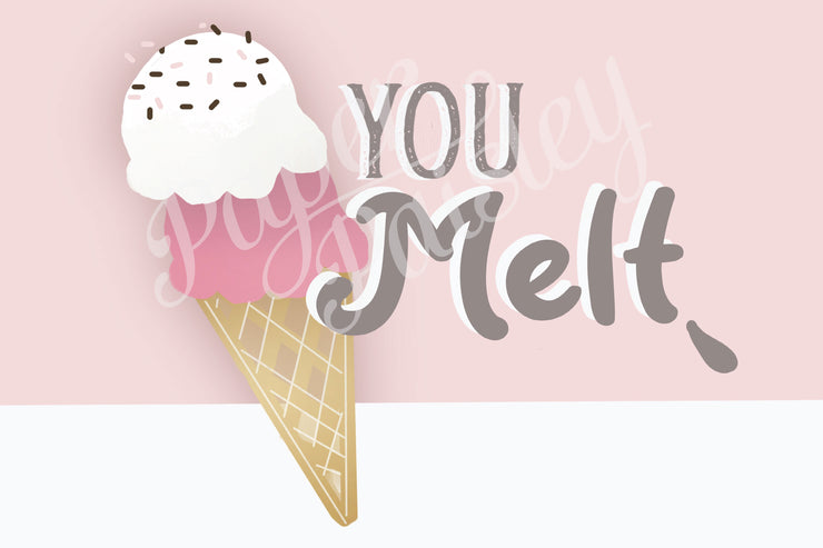 You Melt My Heart Care Package Sticker Kit