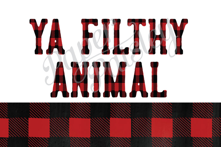 Merry Christmas Ya Filthy Animal Care Package Sticker Kit