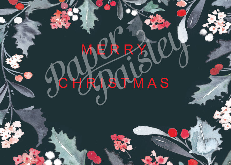 Merry Christmas & Happy New Year Care Package Sticker Kit