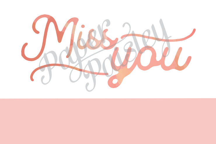 Miss You Kiss You Care Package Sticker Kit