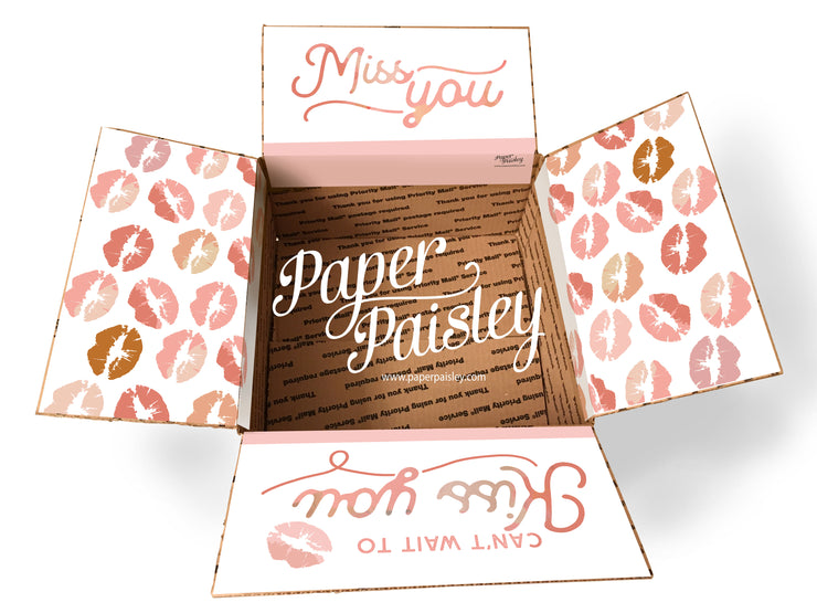 Miss You Kiss You Care Package Sticker Kit