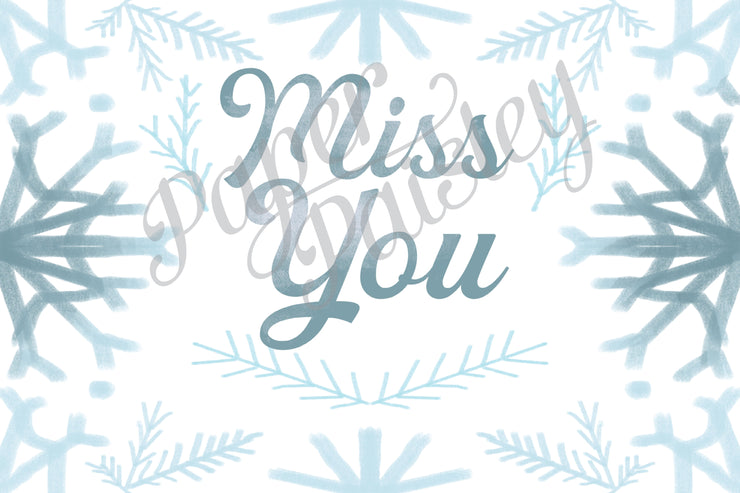 Miss You Snow Much Care Package Sticker Kit