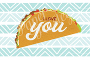 I Love You More than Tacos Care Package Sticker Kit