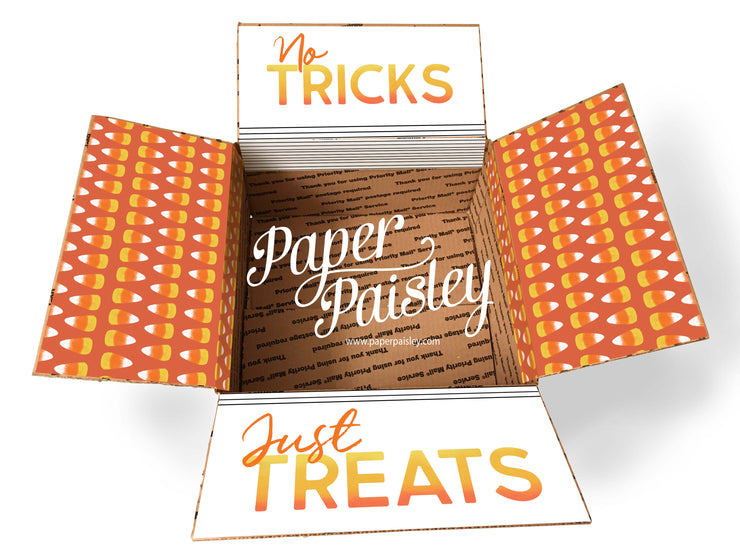 No Tricks Just Treats Care Package Sticker Kit