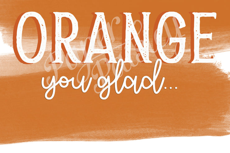 Orange We Love You Care Package Sticker Kit