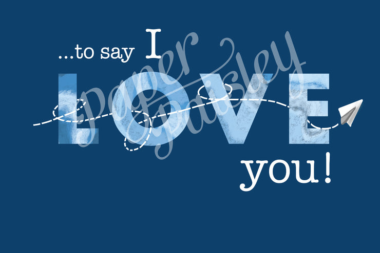 Out of the Blue to Say I Love You Care Package Sticker Kit