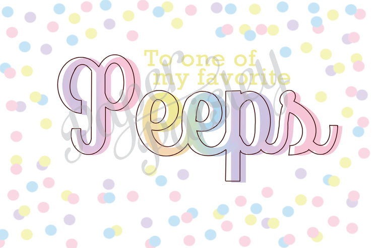 Peeps Care Package Sticker Kit