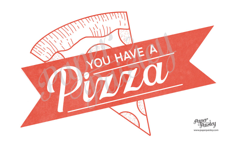You Have a Pizza My Heart Care Package Sticker Kit